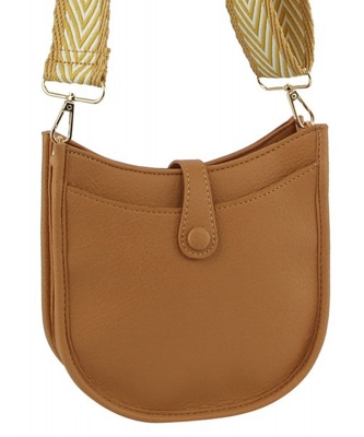 Guitar Strap Saddle Hobo Crossbody Bag JY-0434 TAN